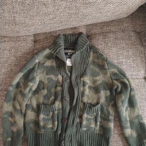 Boy's Oshkosh B'gosh Camo Sweater, Size 4T